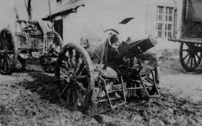 Kanon 10,5cm type Krupp in dienst bij het Belgische leger Kanon 10,5cm type Krupp in dienst bij het Belgische leger
